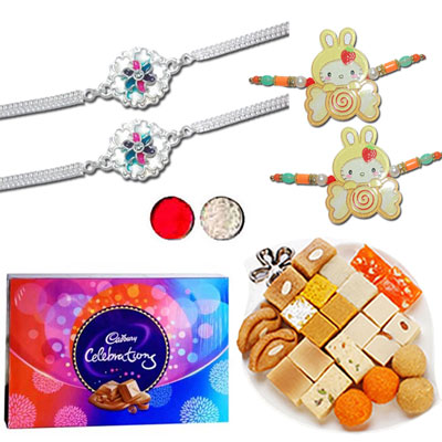 "Family Rakhis - code FH01 - Click here to View more details about this Product